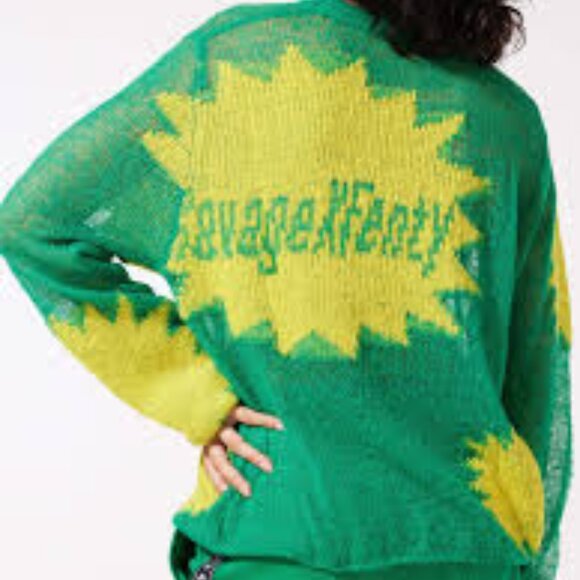 Savage X Fenty Knittin Pretty Loose Knit Sweater - Picture 4 of 6